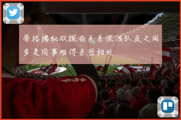蒂格揭秘双探花关系深浅队友之间多是同事难得亲密相处